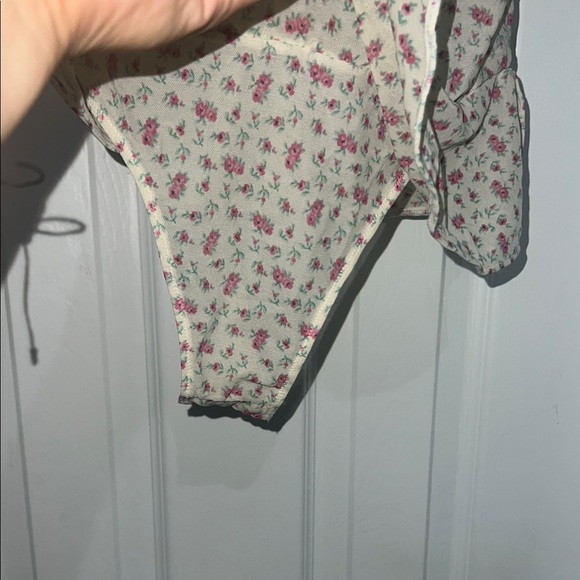 Victoria's Secret Cream and Red Floral Chemise - Picture 4 of 9